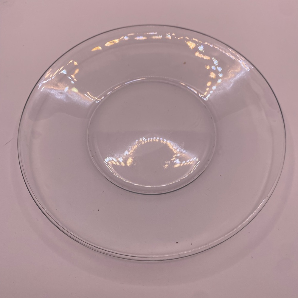 Elegant Clear Glass Plates 8” - Set Of 2